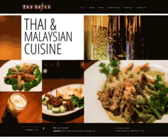 Topspiceatlanta.com(Top Spice Thai & Malaysian Restaurant) Screenshot