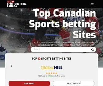 Topsportsbetting.ca Screenshot