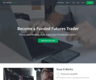 Topsteptrader.com(Topstep is the industry leading futures prop trading firm) Screenshot