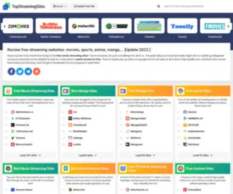 Topstreamingsites.com(Free movies site) Screenshot