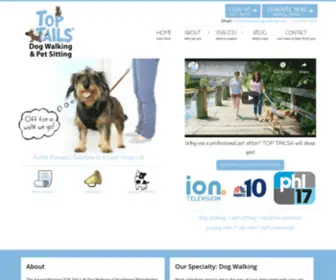 Toptailsdogwalking.com(Manayunk Dog Walking) Screenshot