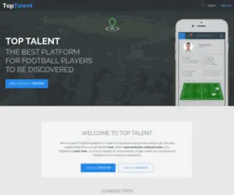 Toptalentfootball.com(Top Talent) Screenshot