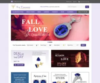 Toptanzanite.com(Tanzanite Jewelry) Screenshot