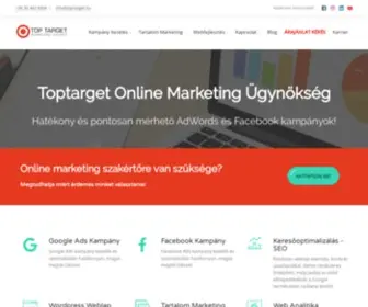 Toptarget.hu(Online marketing ügynökség) Screenshot