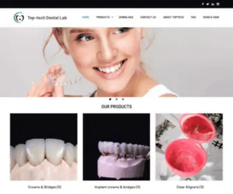 Toptechdental.com(Top-tech Dental Lab) Screenshot