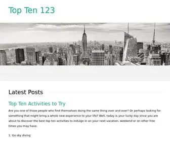 Topten123.com(Top Ten 123) Screenshot