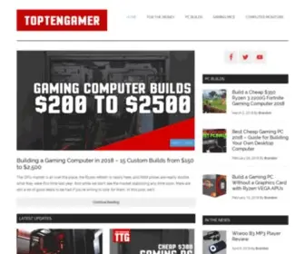 Toptengamer.com(Top Ten Gamer) Screenshot