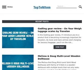 Toptenitem.com(Home) Screenshot