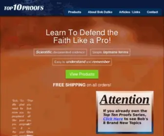 Toptenproofs.com(Top Ten Proofs) Screenshot