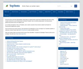 Toptests.de(Startseite) Screenshot