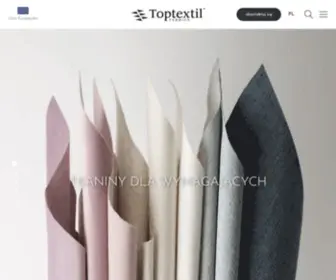 Toptextil.pl(Dystrybutor, dostawca tkanin obiciowych, materiałów) Screenshot