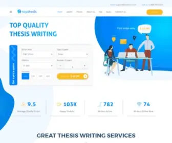 Topthesis.com(Buy outstanding thesis and dissertation writing service online) Screenshot