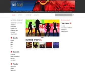 Toptickets.us(Top Tickets to Concert) Screenshot