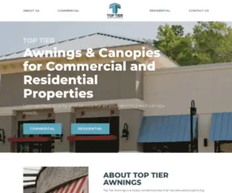 Toptierawnings.com(Top Tier Awnings) Screenshot