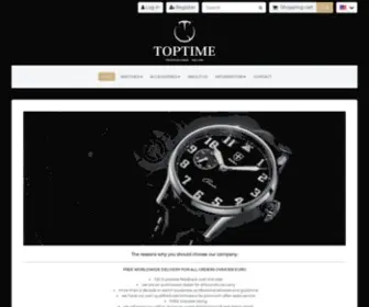 Toptime.eu(Quality mechanical watches from Switzerland and Germany with great price) Screenshot