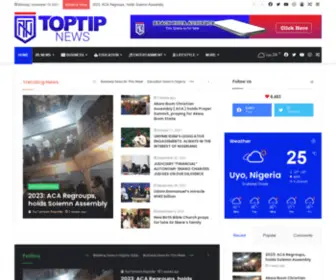 Toptipnews.com(Today's Nigeria Newspaper Online) Screenshot