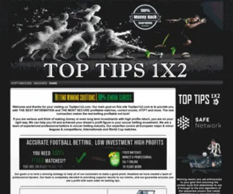 Toptips1X2.com(Top Tips 1×2) Screenshot