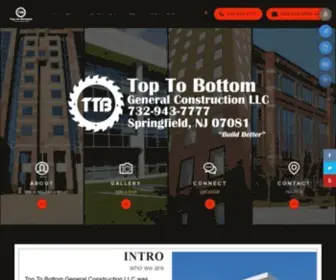 Toptobottomnj.com(Top to Bottom General Construction LLC) Screenshot