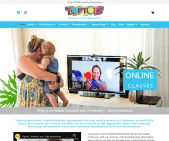 Toptots.co.za(Toptots Parent and Child Workshops) Screenshot