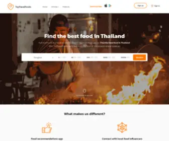 Toptravelfoods.com(Best Food Thailand App TopTravelFoods) Screenshot