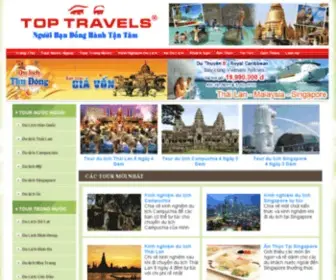 Toptravels.vn(Công ty du lịch Nội Địa và Quốc Tế Top Travels) Screenshot
