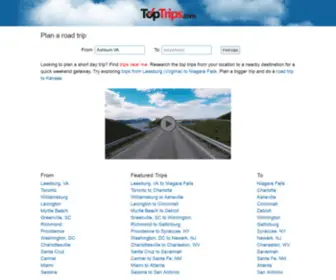 Toptrips.com(Top Trips) Screenshot