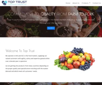 Toptrustfst.com(Top Trust Food Stuff Trading) Screenshot