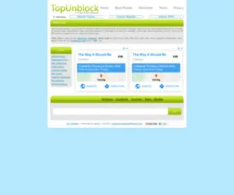 Topunblock.com(Top Unblock) Screenshot