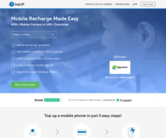 Topup.com(Send international mobile recharge) Screenshot