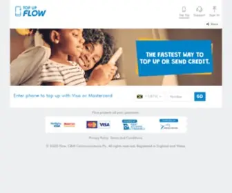 Topupflow.com(Flow Online Top Up) Screenshot