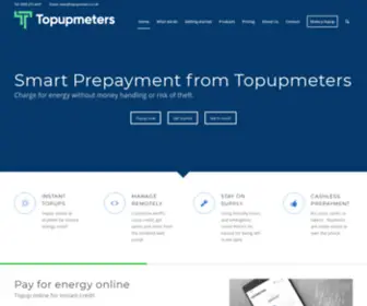 Topupmeters.co.uk(Cashless PAYG prepay meters for landlords) Screenshot