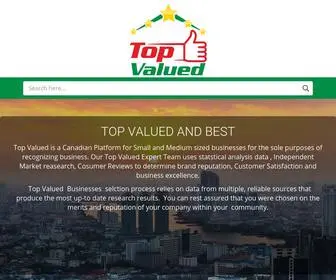 TopValued.ca(Top Valued and Best Rated) Screenshot