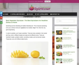 TopVegetablespiralizer.com(Top Vegetable Spiralizer Reviews and Advice) Screenshot