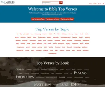 TopVerses.com(Discover and explore all the most popular verses in the Bible) Screenshot