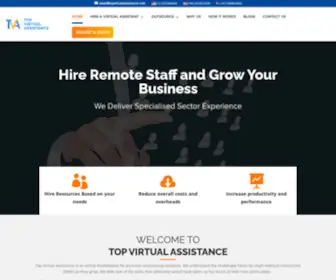 TopVirtualassistance.com(Top Virtual assistance) Screenshot