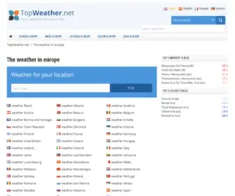 Topweather.net(The weather in europe) Screenshot