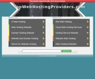 Topwebhostingproviders.com(Best web hosting companies and reviews 2021) Screenshot