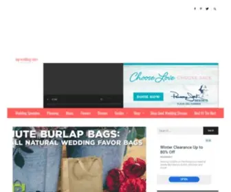 Topweddingsites.com(Wedding Planning Tips and Wedding Day Trends) Screenshot