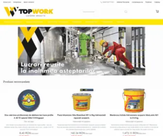 Topwork.ro(Adezivi, Hidroizolatii, Fixari, Terase, Acoperisuri) Screenshot