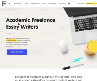 Topwriterlist.com(Freelance Writing Jobs At TopWriterList) Screenshot