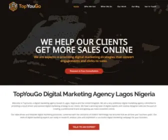 Topyougo.com(TopYouGo Digital Marketing Agency Lagos Nigeria) Screenshot