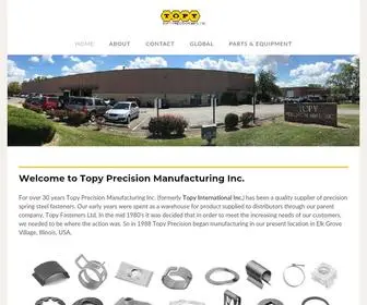 Topyprecision.com(Topy Precision Manufacturing) Screenshot