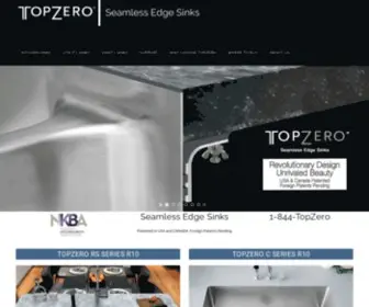 Topzero.com(TopZero Seamless Edge Stainless Steel Kitchen Sink) Screenshot