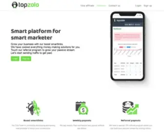 Topzolo.com(Convert traffic into action) Screenshot