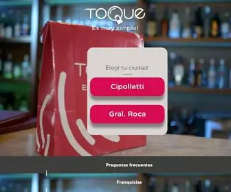 Toque.com.ar(TOQUE, Es muy simple) Screenshot