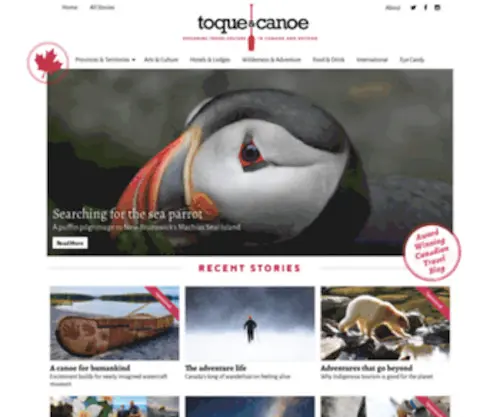 Toqueandcanoe.com(Toque & Canoe) Screenshot