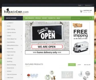 Toquedechef.com(Boutique en ligne) Screenshot