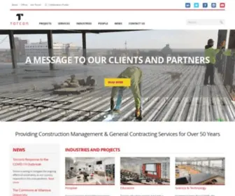 Torcon.com(Major Construction Management Services) Screenshot