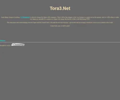 Tora3.net(Some things change everything) Screenshot