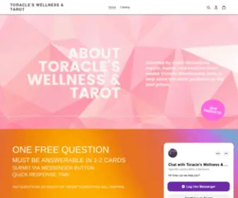 Toracleswellnesstarot.com(Toracle's Wellness & Tarot) Screenshot